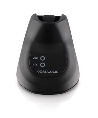 Datalogic QM2500 Kit scanner code-barres mobile 2D sans fil 433 MHz avec station de charge USB, couleur noir