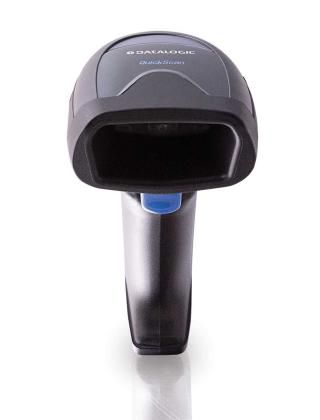 Datalogic QM2500 Kit scanner code-barres mobile 2D sans fil 433 MHz avec station de charge USB, couleur noir