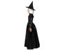 atosa Déguisement de sorcière noire longue avec chapeau pour fille