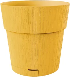 Stefanplast Pot de fleur Ethica 2 L 40 x 39 cm avec réserve d'eau couleur moutarde