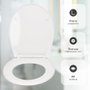 Gifont Abattant de WC universel en PP avec fermeture progressive