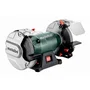 Metabo Touret à Meuler DS 200 Plus - 200 mm - Meules en Corindon Brun 36P/60N avec Pare-Étincelles et Porte-Pièce pour Affûtage, Ponçage, Ébavurage