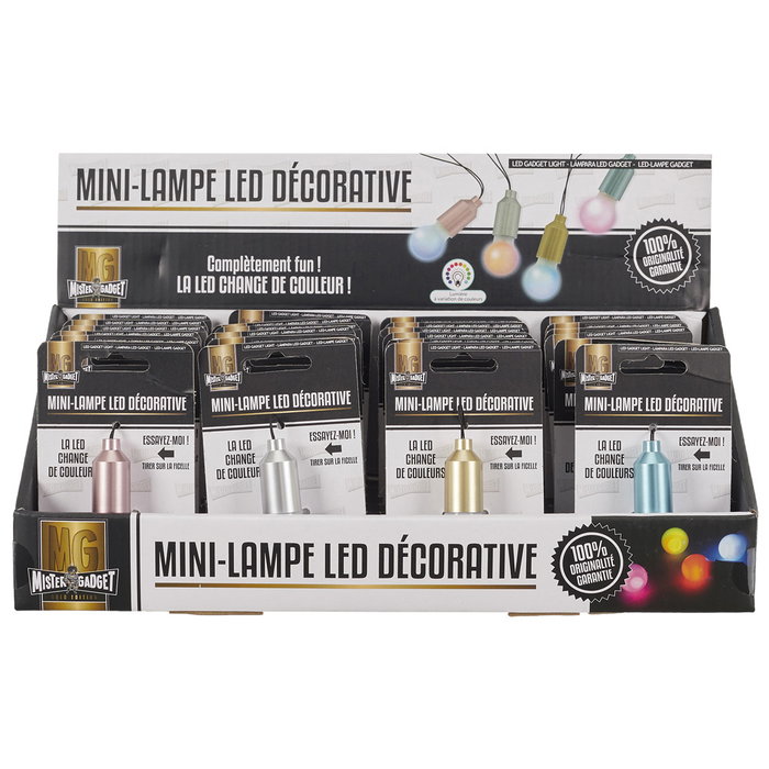 Mister Gadget Lampe LED Changeant de Couleur avec Cordon de Tirage