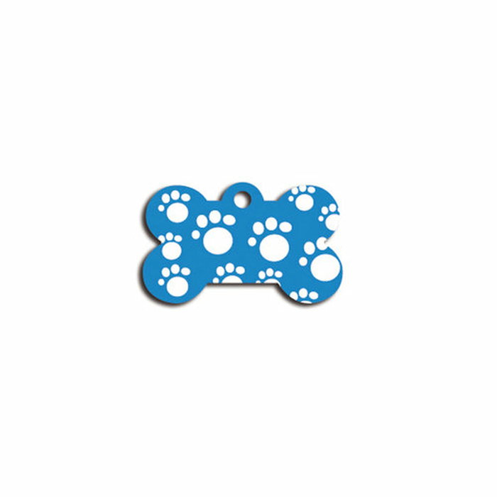 Plaque d'identification pour collier Imarc Bone Bleu
