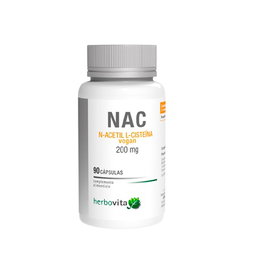 HERBOVITA NAC N-acetyl L-cystéine vegan 90 capsules