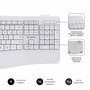 clavier et souris Subblim SUBKBC-DCOPW1 Blanc Espagnol Espagnol Qwerty QWERTY