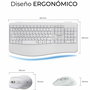 clavier et souris Subblim SUBKBC-DCOPW1 Blanc Espagnol Espagnol Qwerty QWERTY