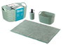 Berilo Set 3 Pièces Salle de Bain Vert 24x14x15 cm (Set de 12)
