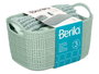 Berilo Set 3 Pièces Salle de Bain Vert 24x14x15 cm (Set de 12)