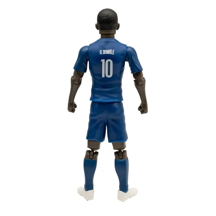 Megableu Figurine articulée PSG Ousmane Dembélé avec maillot officiel n°10 - 20 cm - Collection football