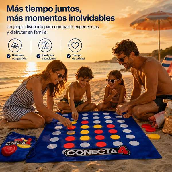 JugaToys Serviette de Jeu Connect 4 avec Jetons Imperméables et Sac à Dos, 100x100cm