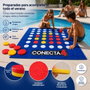 JugaToys Serviette de Jeu Connect 4 avec Jetons Imperméables et Sac à Dos, 100x100cm