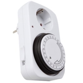 Silver Programateur Analogique 24 Heures 3600W IP20 250V 16A 50Hz
