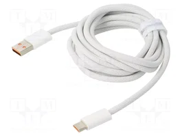 BASEUS Câble USB A vers USB C 2m blanc textile 100W