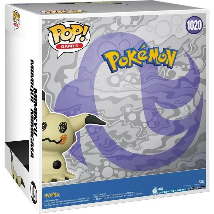 Funko Pop! Jumbo Games - Figurine Pokémon Mimikyu 1020 - 25 cm - Collection