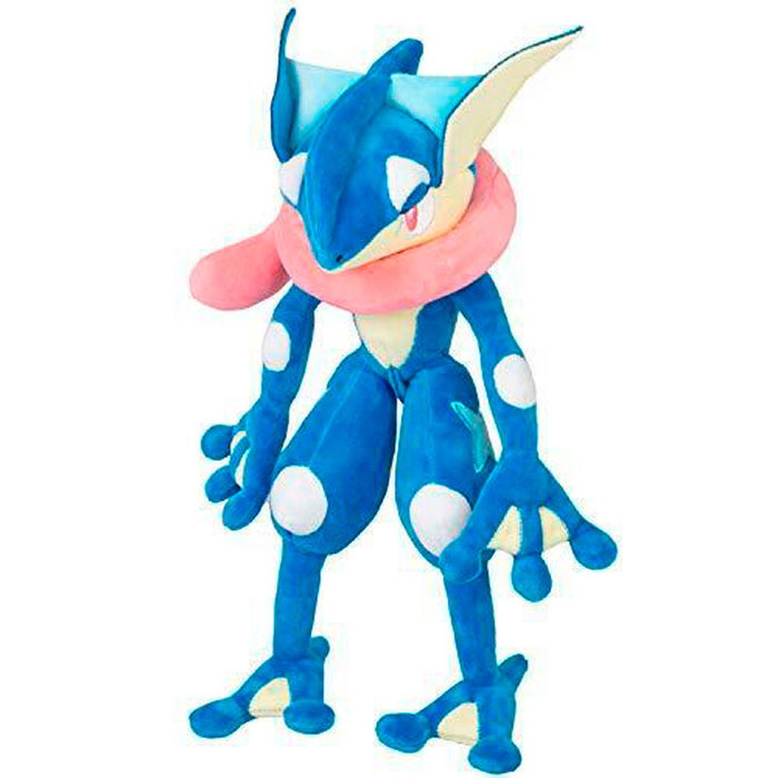 JAZWARES Peluche Greninja Pokémon 30 cm - Figurine en peluche officielle