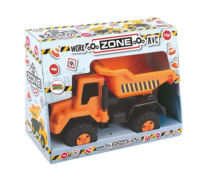 AVC - Camion-benne pour travaux publics en boîte, jouet en plastique, 10 mois et plus