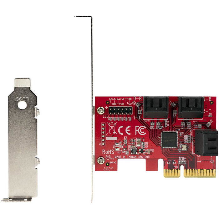 StarTech.com Carte Contrôleur PCIe SATA 6 Ports 6Gb/s - Réf. 6P6G - Carte SATA