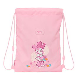 Sac à dos serré par des ficelles Minnie Mouse Baby Rose 26 x 34 x 1 cm