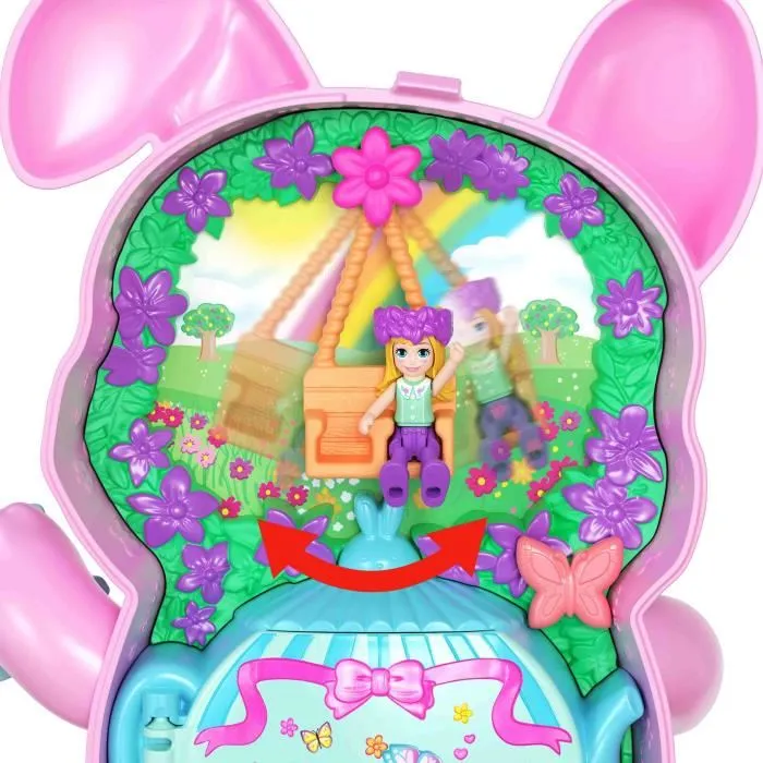 Mattel Polly Pocket Estuche Conejito Fiesta del Té avec 1 poupée et 10 accessoires +4 ans Mattel Polly Pocket Estuche Conejito Fiesta del Té avec 1 poupée et 10 accessoires +4 ans