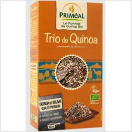 PRIMEAL Quinoa Trio blanc, rouge et noir BIO 500g