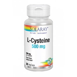 SOLARAY L-Cysteine 500 mg, 30 capsules