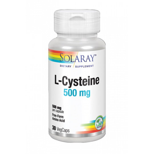 SOLARAY L-Cysteine 500 mg, 30 capsules SOLARAY L-Cysteine 500 mg, 30 capsules