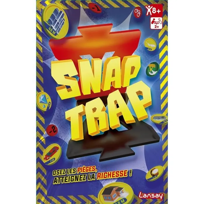 Lansay Snap Trap - Jeu de société d'ambiance pour enfants et adultes à partir de 8 ans, durée de jeu 30 min Lansay Snap Trap - Jeu de société d'ambiance pour enfants et adultes à partir de 8 ans, durée de jeu 30 min