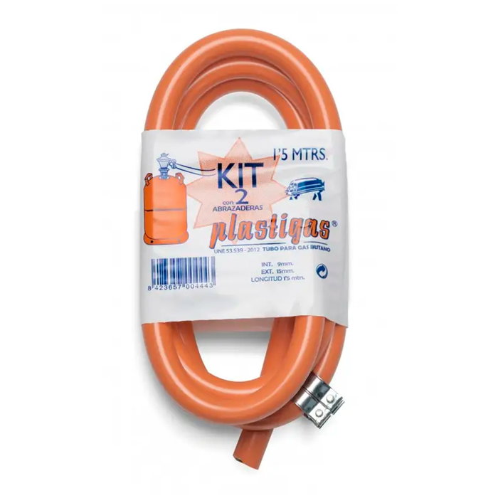 WOLFPACK LINEA PROFESIONAL Kit butane avec flexible de 1,5 m et 2 colliers