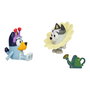Moose Pack de 2 Figurines Primavera (Printemps) Bluey et Muffin 18913 - Figurines Articulées avec Accessoires, Licence Bluey
