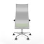 Piqueras y Crespo Chaise de Bureau Albacete XL Pistache et Blanc