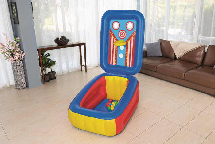 Bestway 52635 Piscine Gonflable pour Enfants avec Balles 110x81x62 cm +2 Ans Jeux Jardin