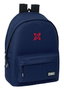 Safta Mochila doble para portatil 15,6 pouces + USB Munich Basicos - Sac à dos pour ordinateur portable 15.6" avec port USB, couleur marine, 31x44x18 cm