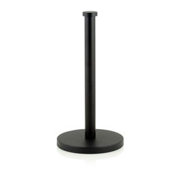 Andrea House Cc70004 Porte-rouleaux en métal noir mat Ø16 x 32 cm