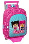 Safta Pinypon Moch 185+carro 705, Valise à roulettes jouet 26x34x11 cm, Rosa et Azul, Âge 3 ans