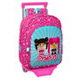 Cartable à roulettes Pinypon Bleu Rose 26 x 34 x 11 cm