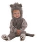 Creaciones Llopis Déguisement Bébé Chaton Gris en Peluche (2 Pièces)
