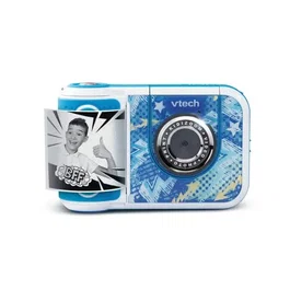 VTech KidiZoom Print Cam Graffiti, Appareil Photo HD Impression Instantanée pour Enfant 5-13 Ans, 40+ Effets, 60+ Cadres, Mode Selfie, Détection Visage, Bleu, Langue Française