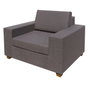 BigBuy Home Chaise de jardin Io Marron Aluminium Textilène
