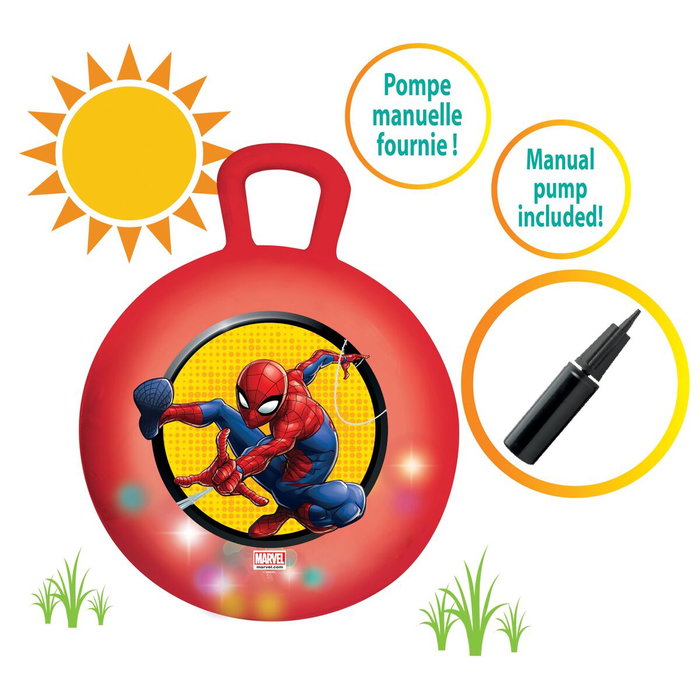 Lexibook Balle sauteuse gonflable Spider-Man Rouge Lexibook Balle sauteuse gonflable Spider-Man Rouge
