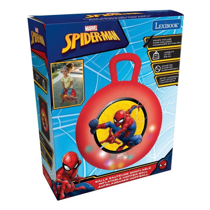 Lexibook Balle sauteuse gonflable Spider-Man Rouge Lexibook Balle sauteuse gonflable Spider-Man Rouge