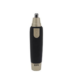 Edm Cortador de vello facial a pilas, Negro / gris de 2,9 x 13 cm