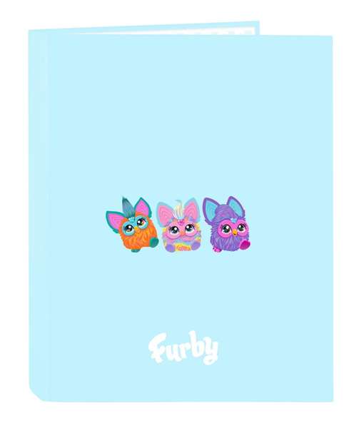 Carpeta folio 4 ani.mixtas Furby - Classeur A4 avec anses, 4 anneaux, 26.5x33x4 cm, à partir de 3 ans