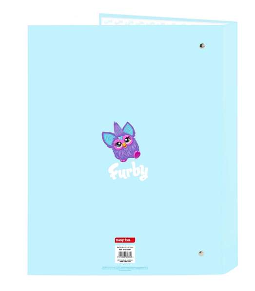 Carpeta folio 4 ani.mixtas Furby - Classeur A4 avec anses, 4 anneaux, 26.5x33x4 cm, à partir de 3 ans