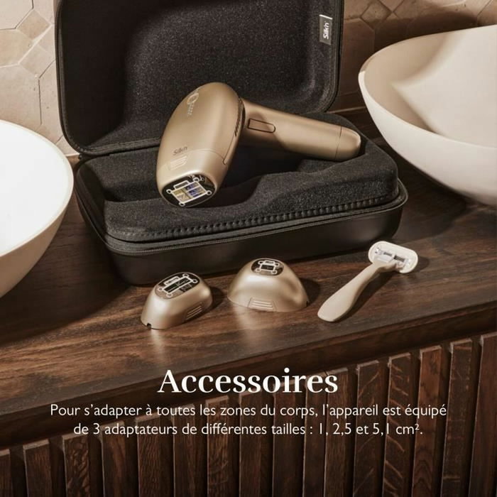 Silk'N Silk'N 7 Épilateur à lumière pulsée avec tête rotative et double lampe