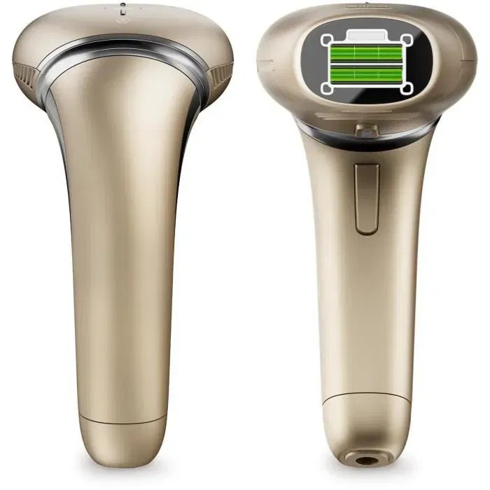 Silk'N Épilateur Lumière Pulsée Titane 7 - Double Lampe Rotative 600 000 Flashs - 3 Embouts de Précision - eHPL - Jusqu'à 92% de Réduction Poils