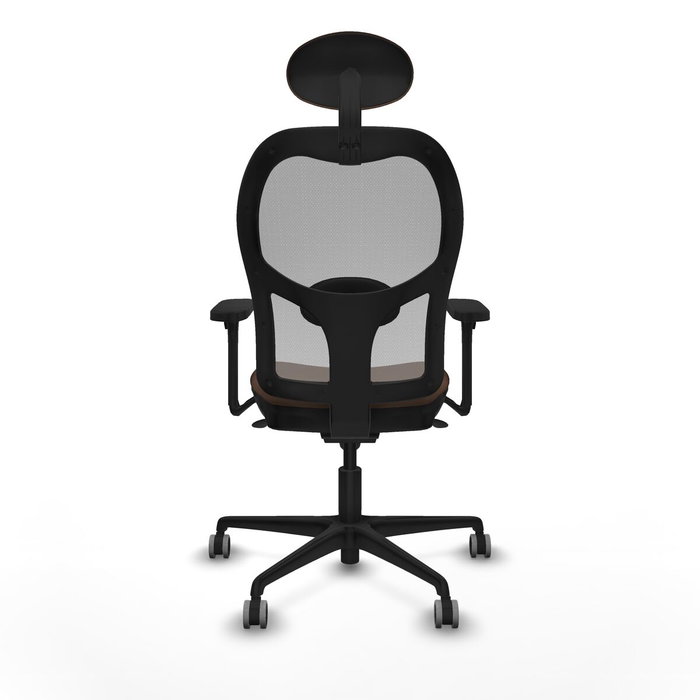 Piqueras y Crespo 3D036G1 Chaise de Bureau avec Appui-tête Gris Brun foncé Piqueras y Crespo 3D036G1 Chaise de Bureau avec Appui-tête Gris Brun foncé