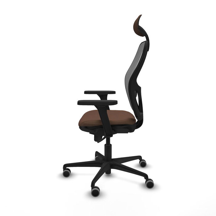Piqueras y Crespo 3D036G1 Chaise de Bureau avec Appui-tête Gris Brun foncé Piqueras y Crespo 3D036G1 Chaise de Bureau avec Appui-tête Gris Brun foncé