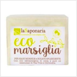 LA SAPONARIA Savon en Pain Lessive Marseille 200g – Lavage Main, Bio, Végétalien