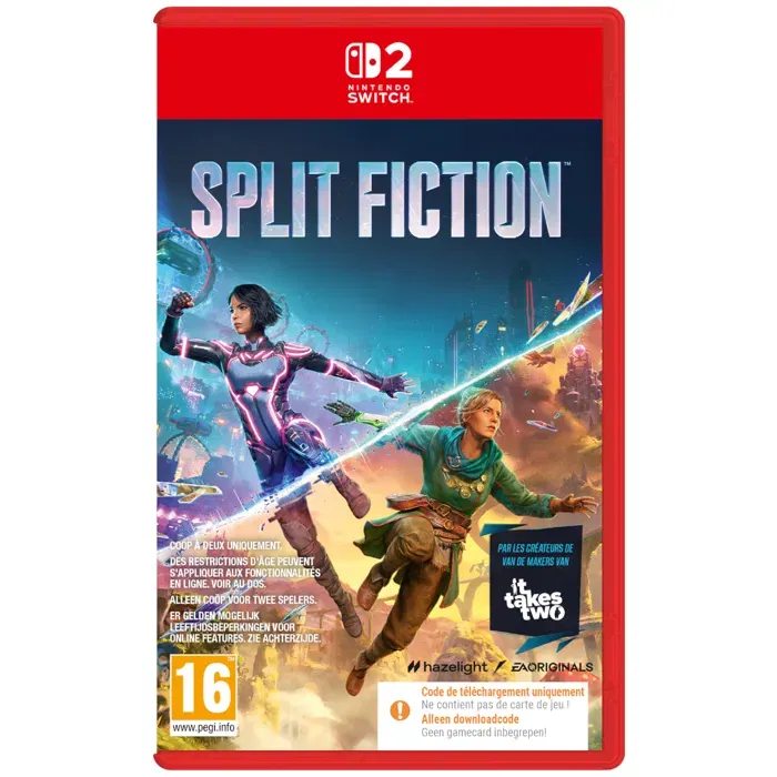 Electronic Arts - Split Fiction - Jeu Nintendo Switch - Jeu d'action-aventure coopératif - Compatible avec la console Nintendo Switch Electronic Arts - Split Fiction - Jeu Nintendo Switch - Jeu d'action-aventure coopératif - Compatible avec la console Nintendo Switch